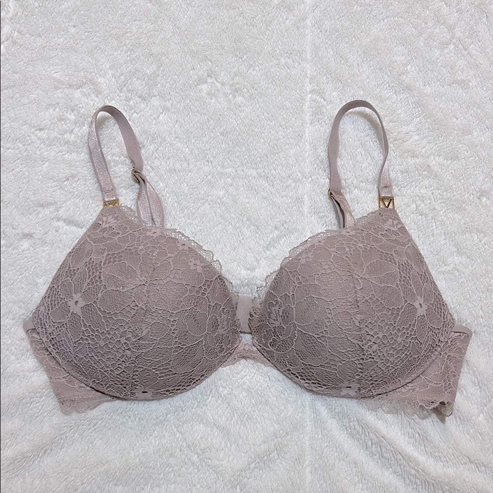 VS Lavender Lace Padded Bra